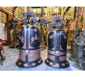 Đúc chuông đồng cung tiến đình chùa tại cơ sở Đồ đồng Việt