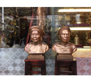 Đúc tượng bán thân bằng đồng đỏ theo yêu cầu, báo giá đúc tượng đồng truyền thần