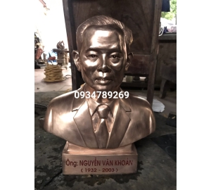 Đúc tượng bán thân theo yêu cầu bằng đồng đỏ tại Đồ đồng Việt