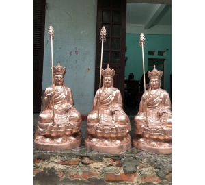 Đúc tượng Địa Tạng Vương Bồ Tát bằng đồng đỏ