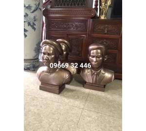 Đúc tượng chân dung bằng đồng đỏ đẹp chân  thực từng chi tiết