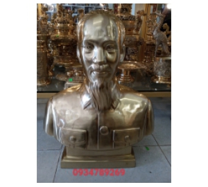 Đúc tượng đồng Bác Hồ bán thân bằng đồng vàng theo yêu cầu