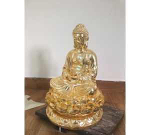 Đúc tượng Phật A Di Đà bằng đồng thếp vàng 24k tại Đồ đồng Việt