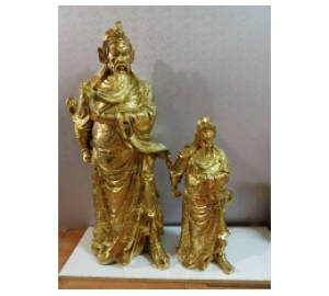 Đúc tượng đồng Quan Công bằng đồng vàng nguyên chất