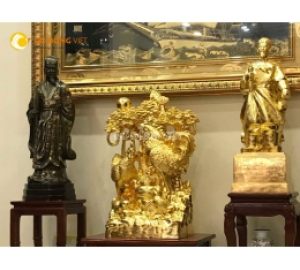 Đúc tượng đồng theo yêu cầu, tượng đồng mạ vàng đẹp tinh xảo