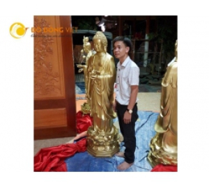 Đúc tượng Phật bồ tác bằng đồng