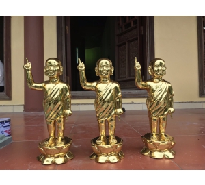 Đúc tượng Phật đản sinh bằng đồng mạ vàng theo yêu cầu