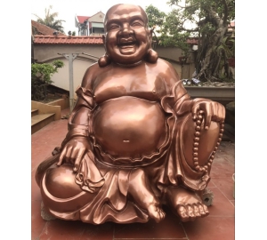 Đúc tượng Phật Di Lặc bằng đồng đỏ theo yêu cầu tại Đồ đồng Việt