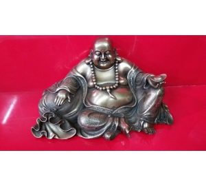 Đúc tượng Phật Di Lặc ngồi ôm bao tiền bằng đồng, đúc tượng Phật đồng theo yêu cầu