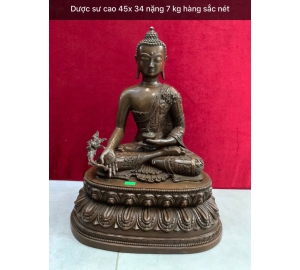 Đúc tượng Phật Dược Sư bằng đồng mẫu tây tạng