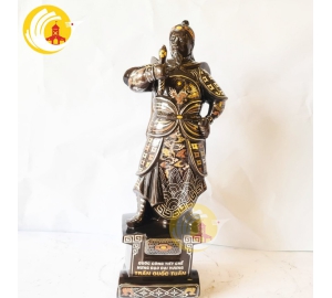 Đúc tượng đồng Trần Quốc Tuấn khảm ngũ sắc cao cấp