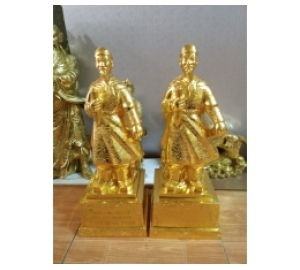 Đúc tượng Trần Quốc Tuấn bằng đồng mạ vàng đẹp tinh xảo