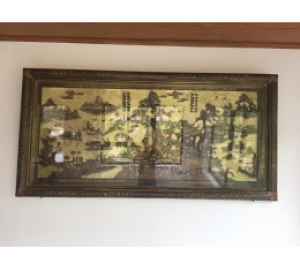 Giá bán tranh đồng quê bằng đồng hun giả cổ, quà tặng tranh đồng đẹp ý nghĩa