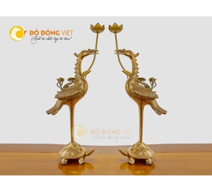 Giá bán hạc đồng thờ cúng bằng đồng đỏ