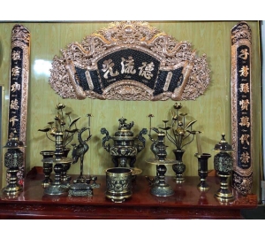 Hoành phi câu đối, cuốn thư câu đối giá rẻ tại Đồ đồng Việt