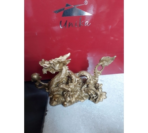 Tượng rồng phong thủy vờn ngọc bằng đồng, giá bán tượng rồng