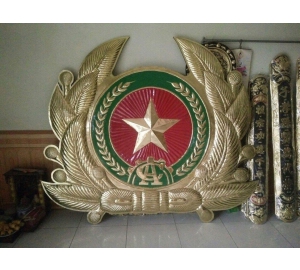 Đồ đồng Việt đúc huy hiệu công an bằng đồng theo yêu cầu