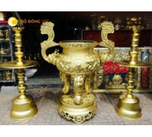 Lư hương đồng đình chùa, lư hương thờ cúng từ đường nhà thờ họ