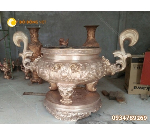 Lư hương đồng, nơi đúc lư hương đồng, xưởng đúc lư hương đồng theo yêu cầu.