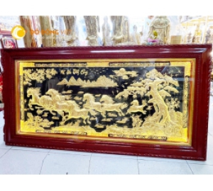 Mã đáo thành công, tranh đồng treo phòng khách