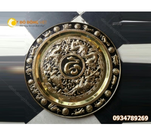 Mâm đồng thờ cúng chạm tứ linh