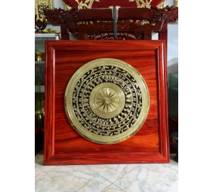 Tranh mặt trống đồng 90x90 mặt trống 60cm