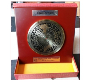 Mặt trống đồng bản đồ Việt Nam làm ăn mòn dk 25cm