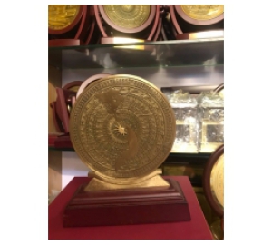 Mặt trống đồng đúc thủ công bản đồ Việt Nam 30cm