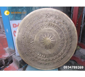 Mặt trống đồng gò thủ công đường kính dk 0.8m 80cm