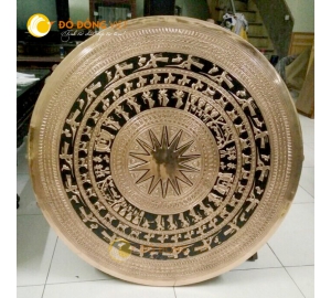 Mặt trống đồng gò trang trí dk 90 cm