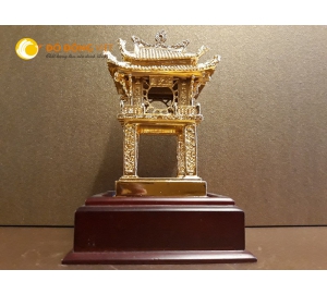 Mô hình Khuê Văn Các bằng đồng mạ vàng 24k