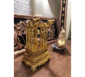 Ngai thờ gia tiên bằng đồng cattut đẹp tinh xảo