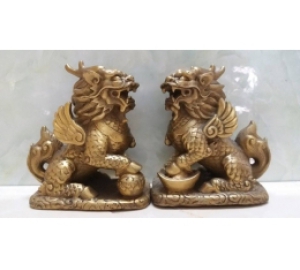 Nghê đồng phong thủy cầu tài lộc cao 15cm 