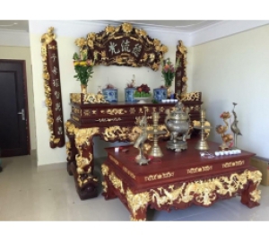 Nhận dát vàng đồ gỗ, đồ thờ bằng đồng uy tín