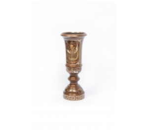 Ông cắm hương bằng đồng khảm ngũ sắc