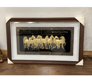 Quà tặng tranh vàng 24k mã đáo thành công, giá bán tranh vàng 24k