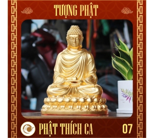 Tượng Thích Ca mạ vàng cao cấp