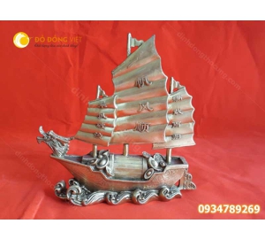 Thuyền buồm bằng đồng phong thủy 25cm 