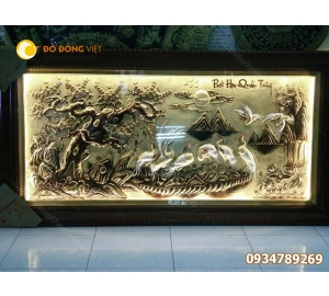 Địa chỉ bán tranh đồng bát hạc quần tùng