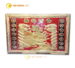 Cửu huyền thất tổ bằng đồng hoa văn đẹp tinh xảo