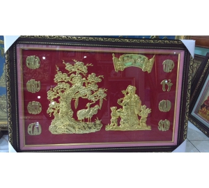 Tranh đồng mừng thọ cụ bà xuân Canh Tý 2020