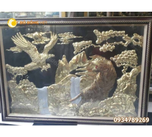 Tranh đồng Anh Hùng Tương Ngộ