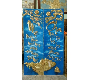 Tranh đồng cha mẹ làm quà tặng ý nghĩa tặng cha mẹ