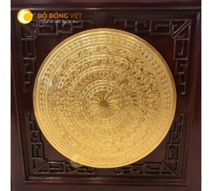 Mặt trống đồng mạ vàng kt 60 cm cả khung là 90cm
