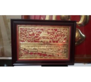 Tranh đồng Khuê Văn Các - quà tặng đối tác nước ngoài ý nghĩa