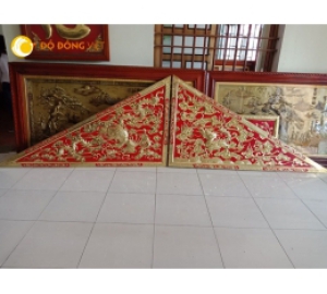 Tranh đồng long phượng thờ cúng gia tiên