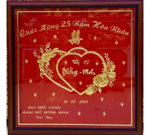 Tranh đồng kỷ niệm ngày cưới, chế tác quà tặng kỷ niệm theo yêu cầu
