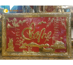 Qua tang tranh mung tho bo me  80x1m55