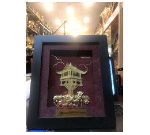 Tranh đồng quà tặng cho Đoàn đi nước ngoài, tranh vàng lá 3D