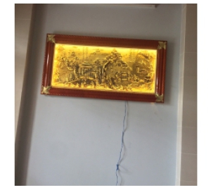 Tranh đồng quê bằng đồng đẹp tinh xảo từng chi tiết